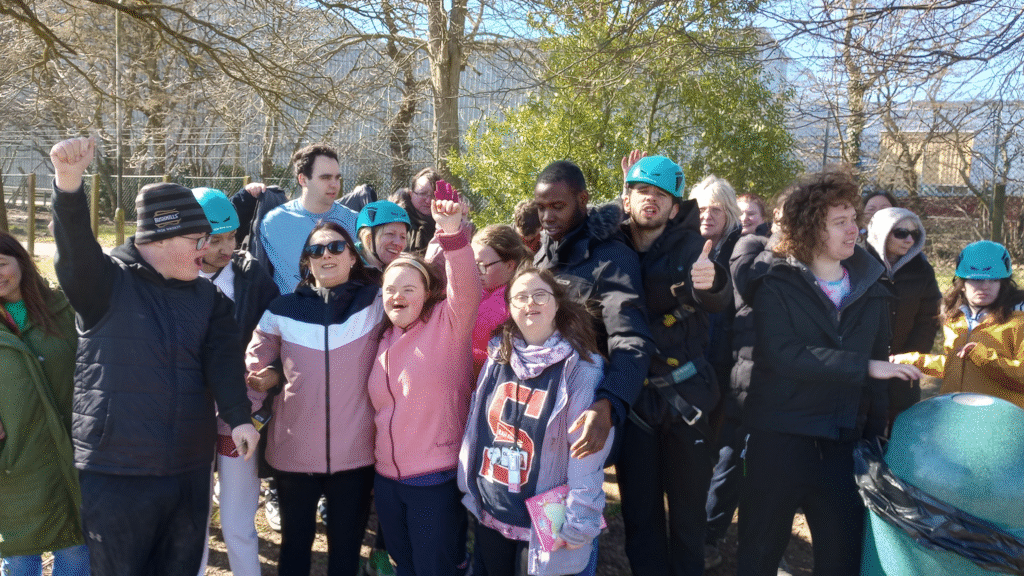 A group of people having fun